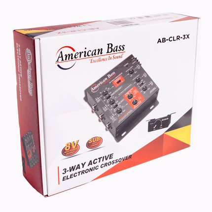 AB-CLR-3X 3-Way Active Electronic Crossover with Subwoofer Level Control