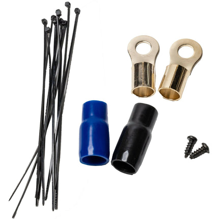 American Bass 0 Gauge Complete CCA (Copper Clad Aluminum) Amplifier Wiring Kit - Car Audio Amp Install Kit with Power, Ground & RCA Cables