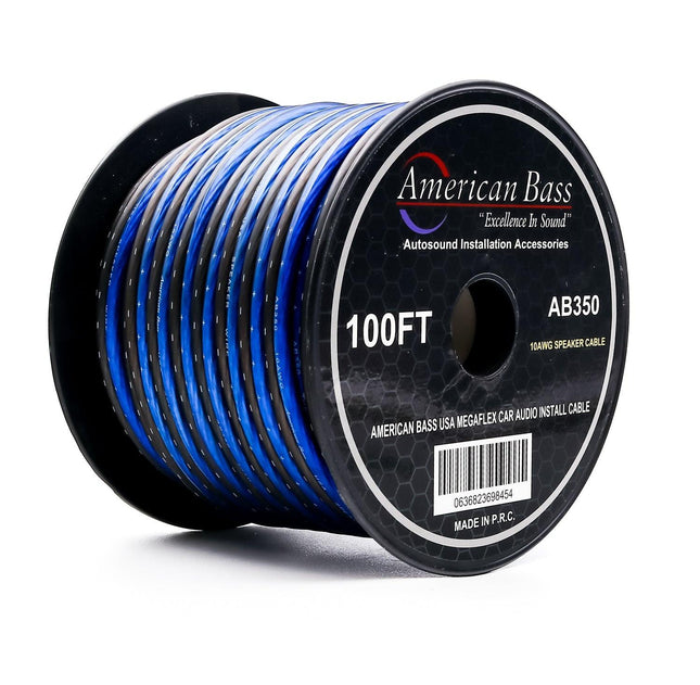10 Gauge Megaflex Speaker Wire 100ft Spool - American Bass Audio
