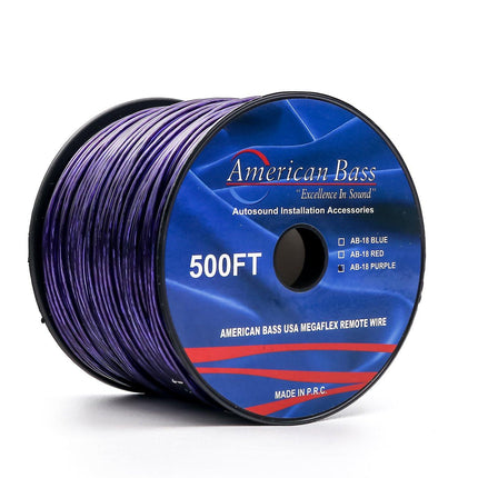 18 Gauge Remote Wire, 500ft Spool - American Bass Audio