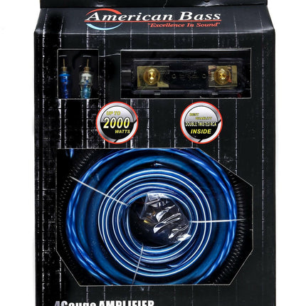 American Bass 4 Gauge Amplifier Kit - American Bass Audio